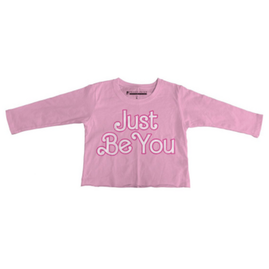 Just Be You Cropped Long Sleeve Tee - Magpies Paducah