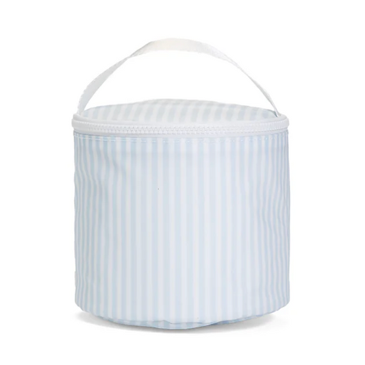 Insulated Snack Bag, Blue Pimlico Stripe - Magpies Paducah