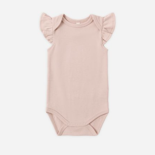Flutter Sleeve Bodysuit, Blush - Magpies Paducah