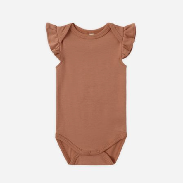 Flutter Sleeve Bodysuit, Poppy - Magpies Paducah