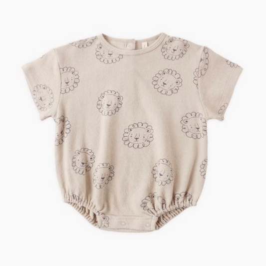 Relaxed Bubble Romper, Lion - Magpies Paducah