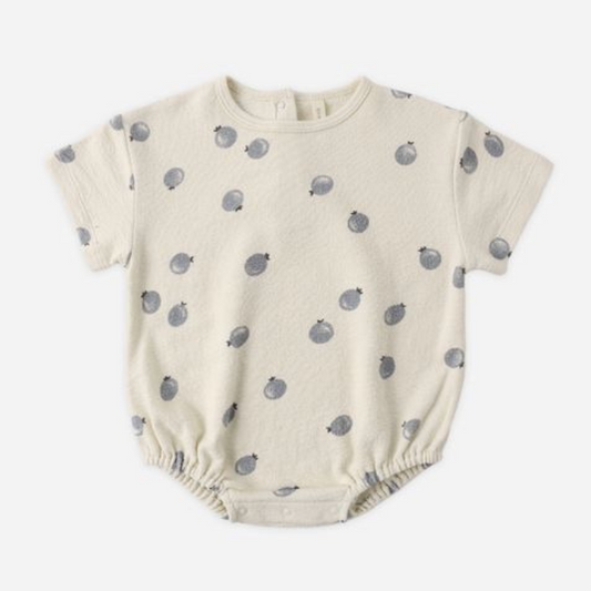 Relaxed Bubble Romper, Blueberries - Magpies Paducah
