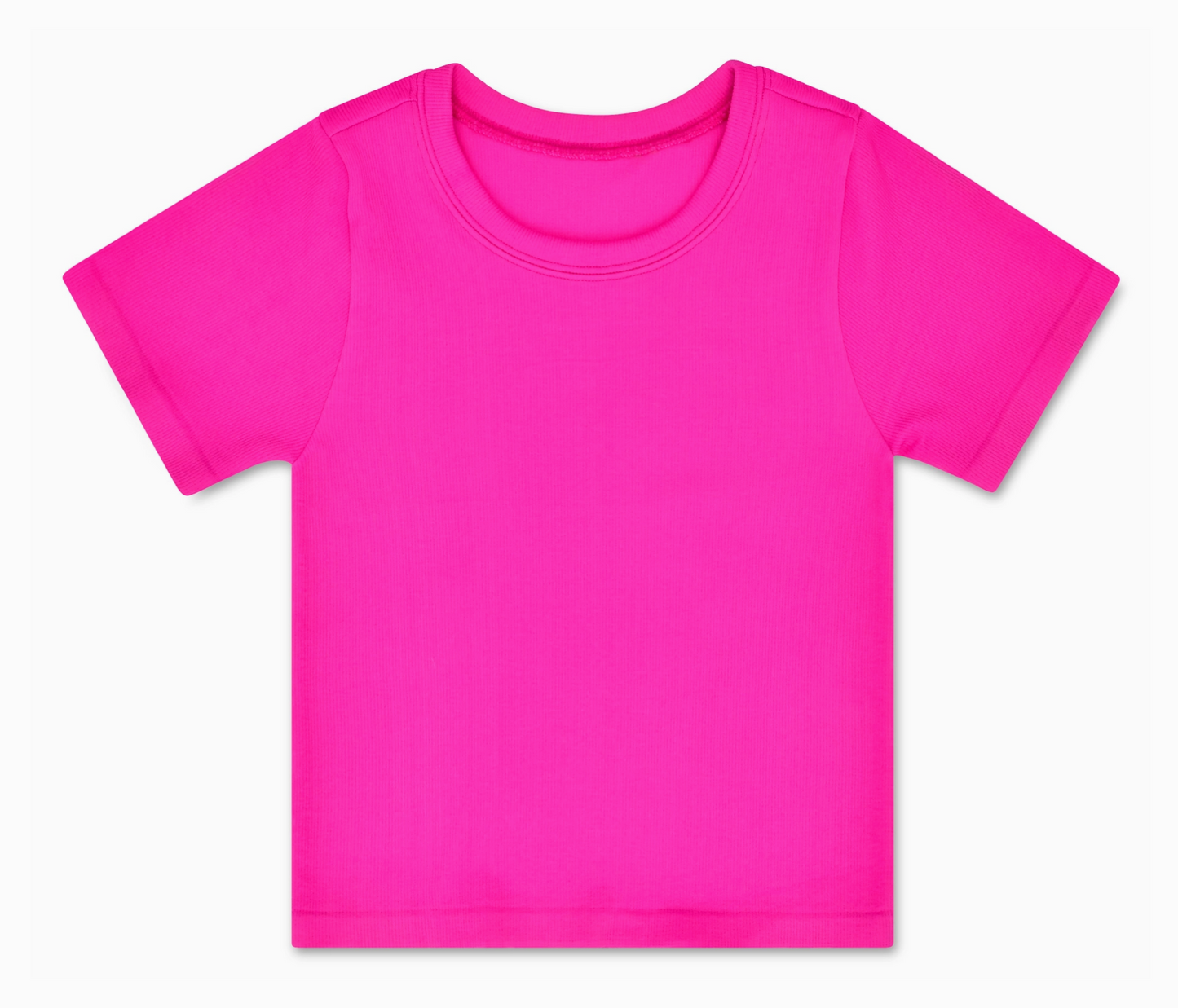Pretty Pink Ribbed Short Sleeve - Magpies Paducah