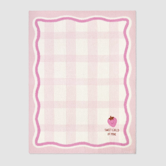 CozyChic Strawberry Stroller Blanket - Magpies Paducah