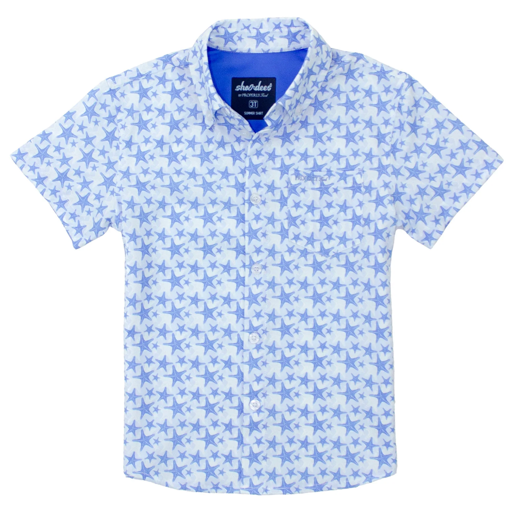 Shordees Summer Shirt, Sea Star - Magpies Paducah