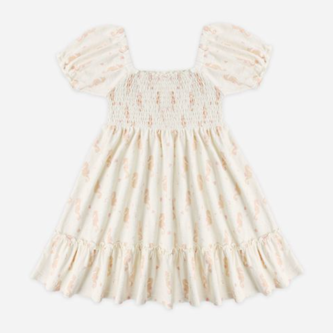 Sage Jersey Dress, Seahorses - Magpies Paducah