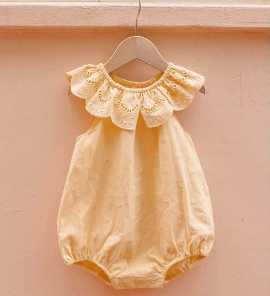 Myla Romper, Lemon - Magpies Paducah