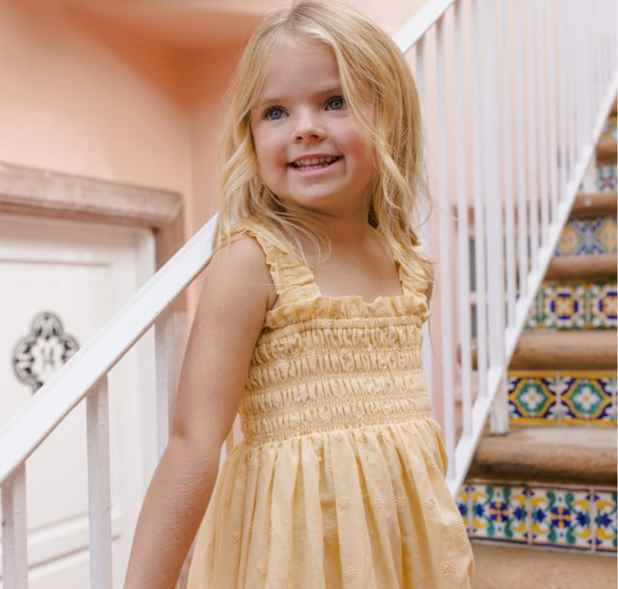 Hannah Dress, Lemon - Magpies Paducah