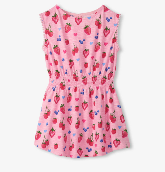 Summer Berries Smocked Waist Dress - Magpies Paducah
