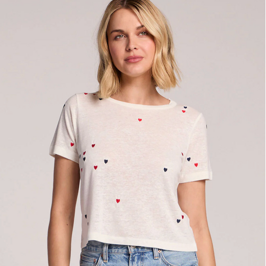Women's Baby Heart Toss Tee - Magpies Paducah