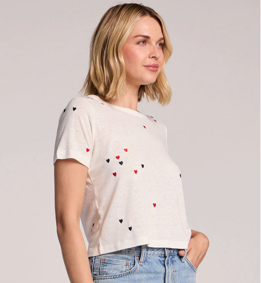 Women's Baby Heart Toss Tee - Magpies Paducah