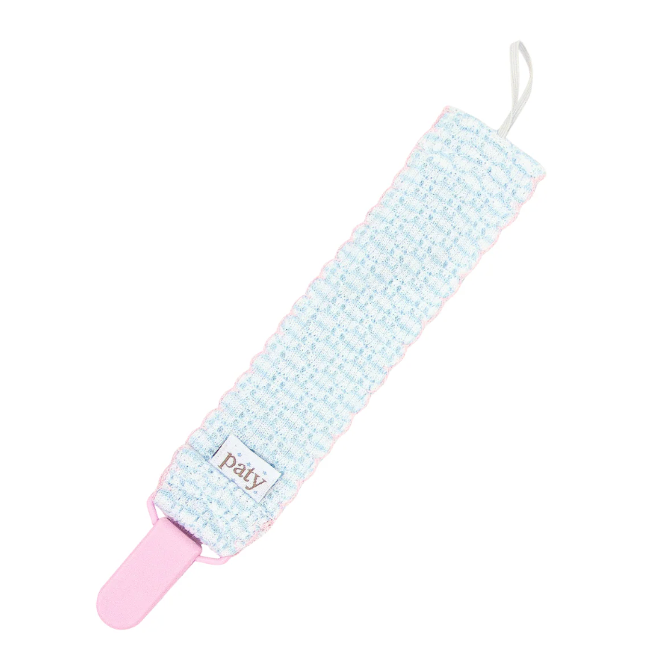 Pacifier Clip, Blue + Pink - Magpies Paducah