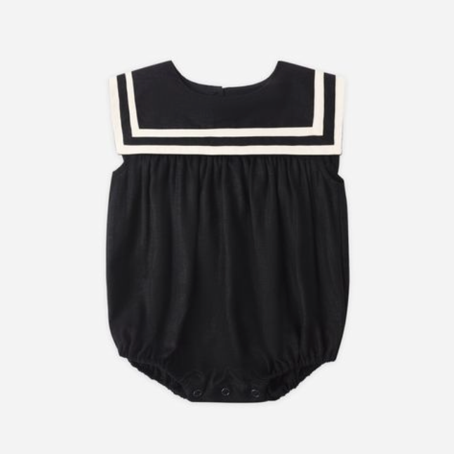 Sailor Romper, Black - Magpies Paducah