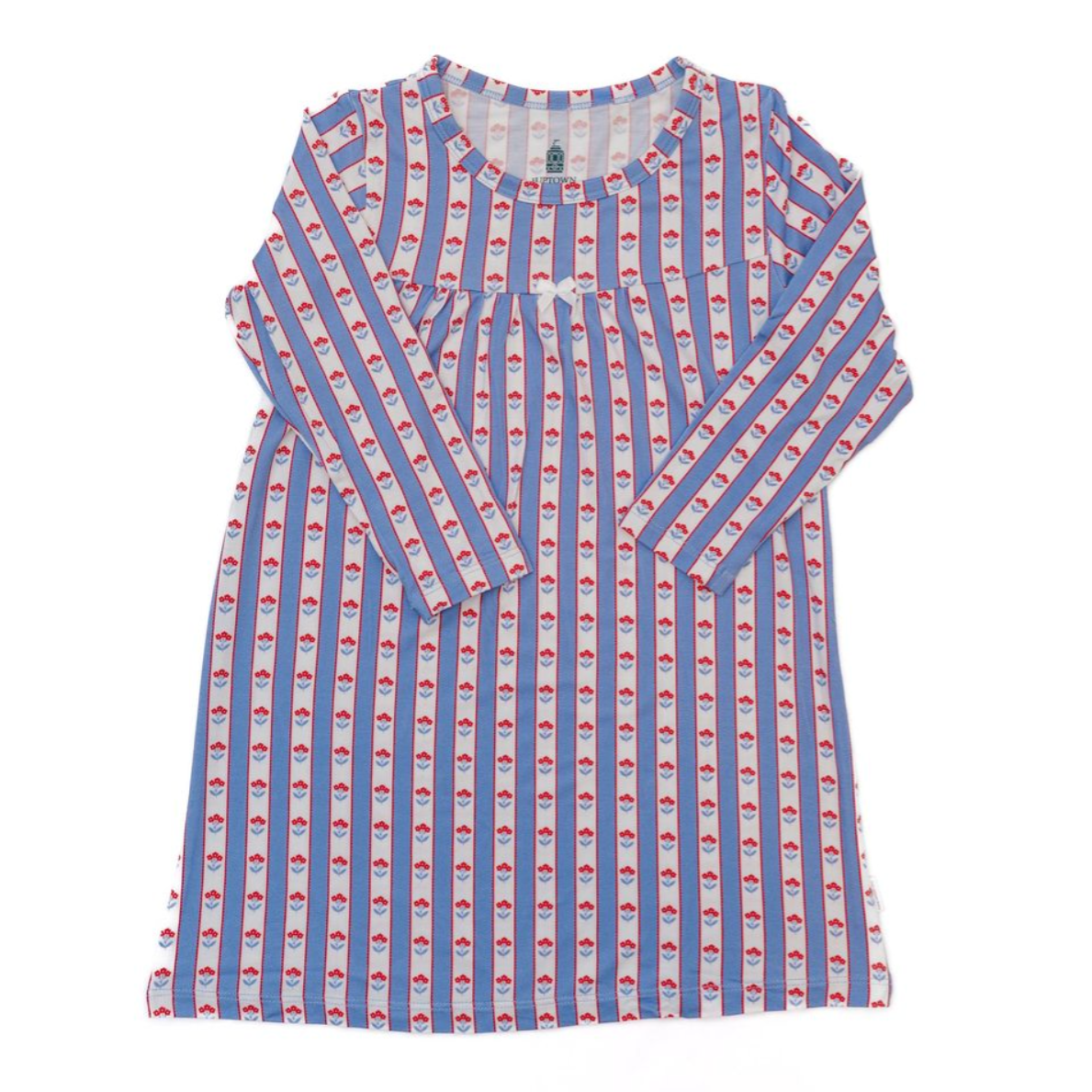 Scalloped Floral Long Sleeve Nightdress - Magpies Paducah