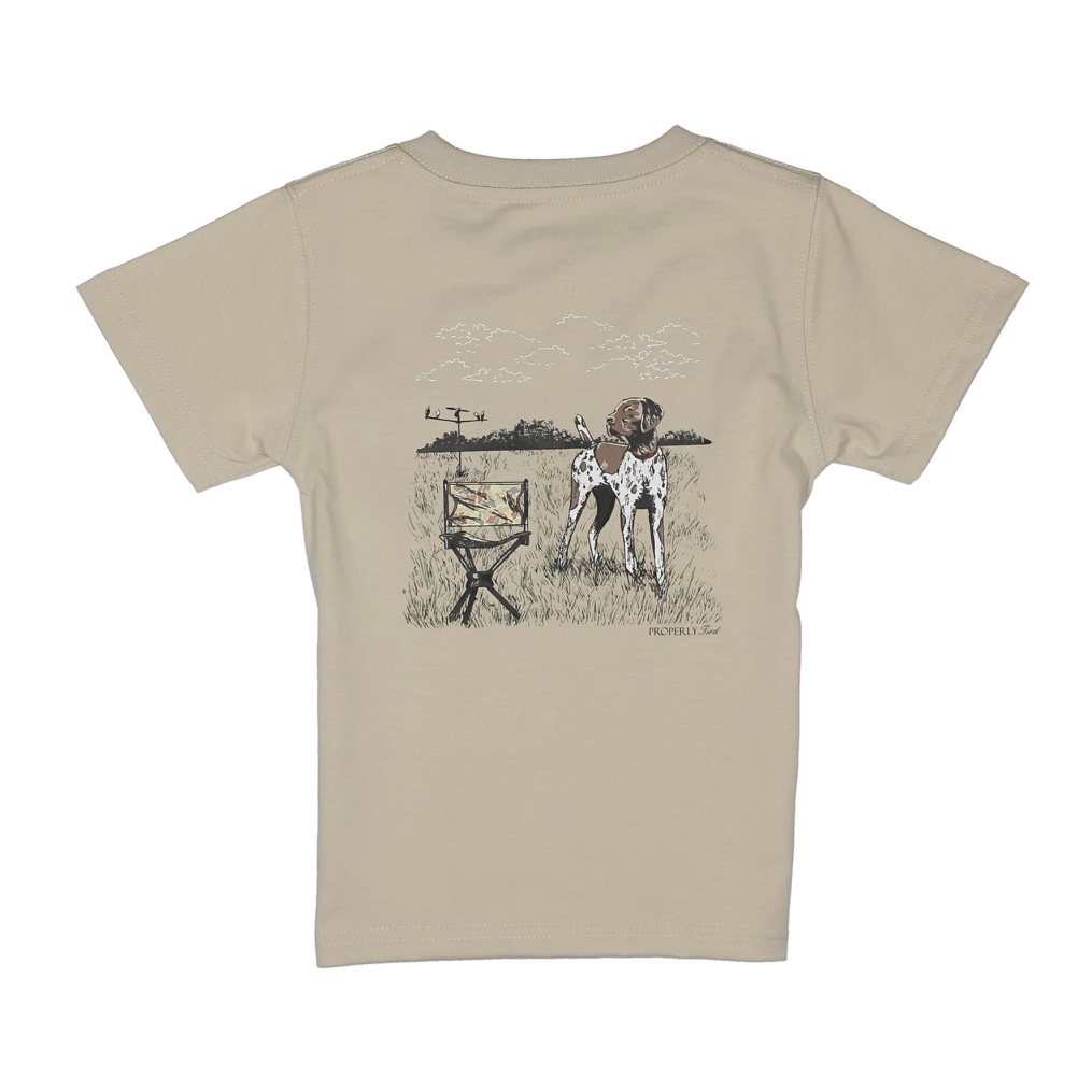 Short Sleeve Tee, Linen Dove Hunt