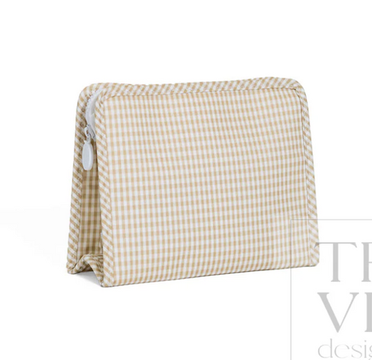Medium Roadie, Khaki Gingham **PreORDER**