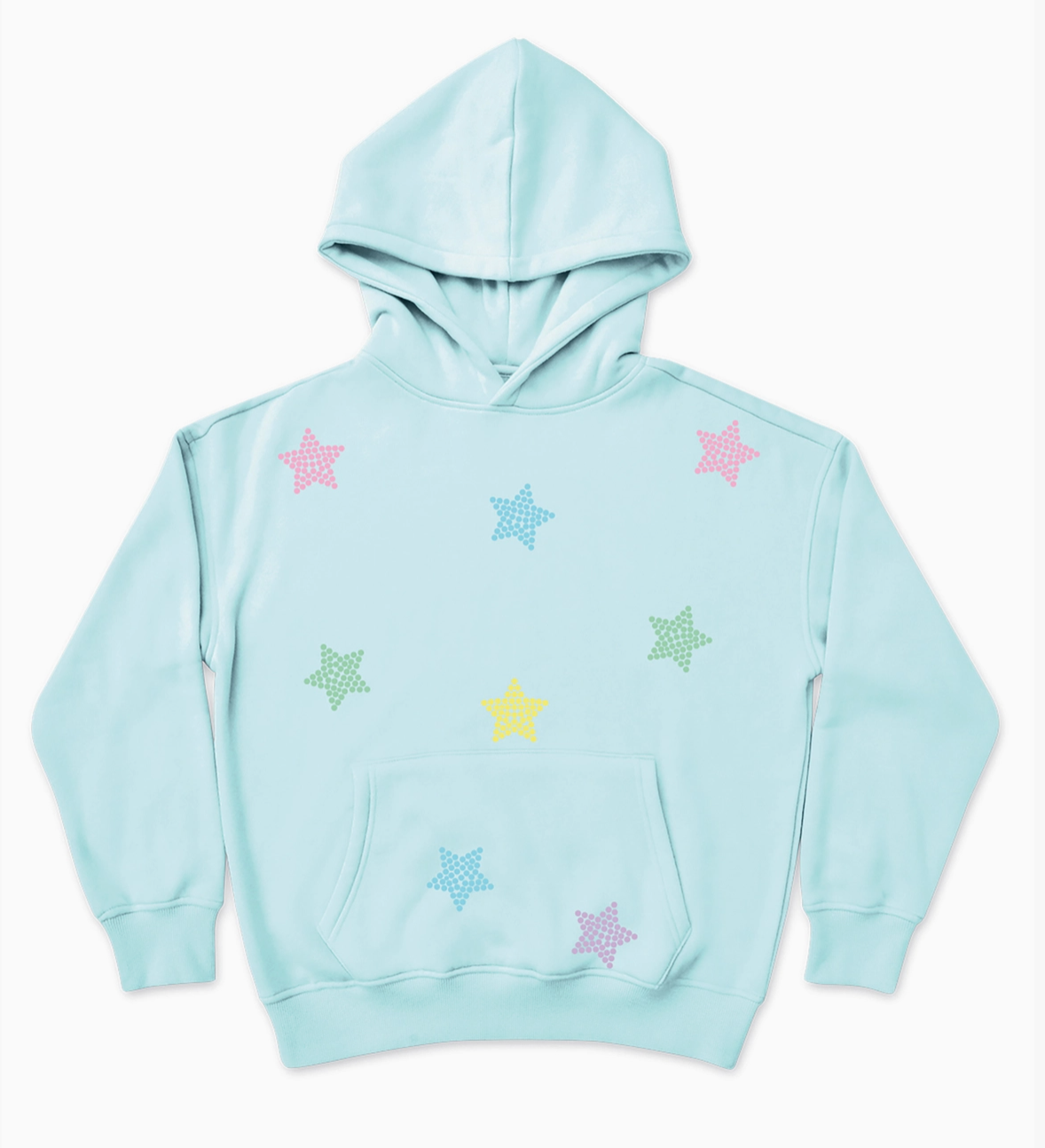 Blue Sparkling Stars Hoodie