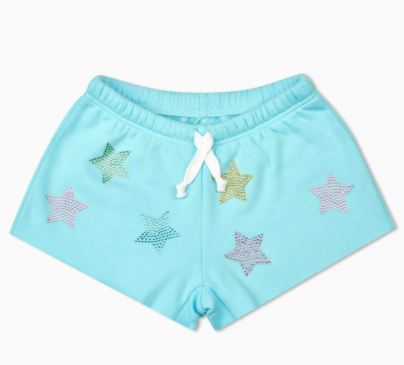 Blue Sparkling Stars Sweat Short