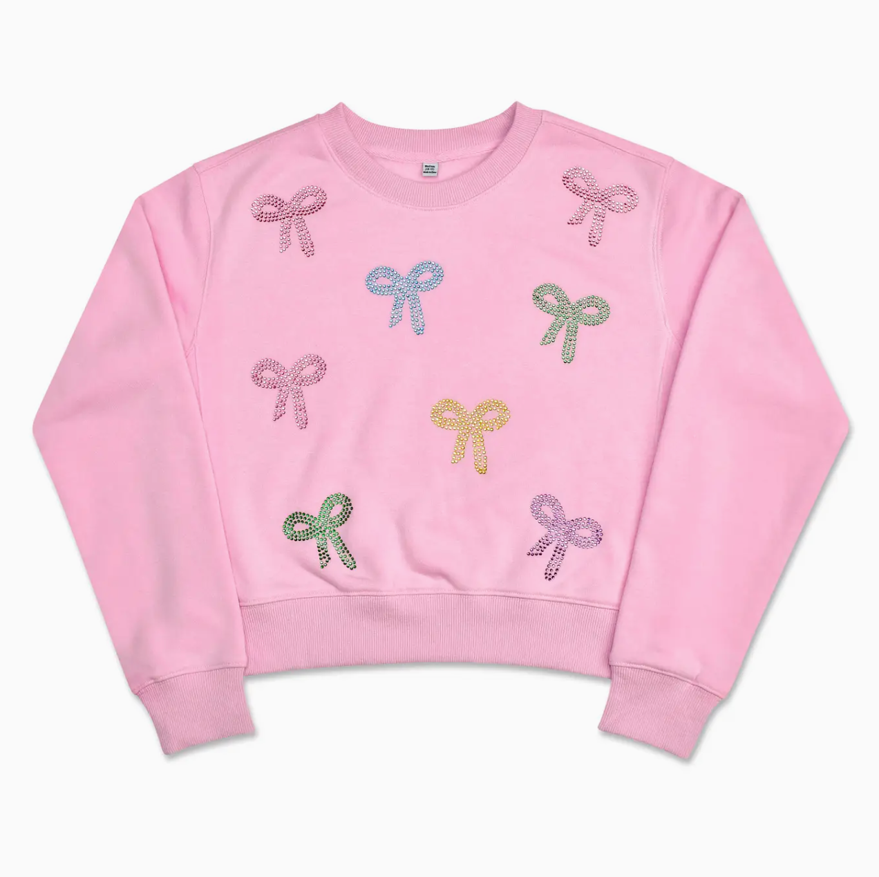 Pink Sparkling Bows Sweatshirt