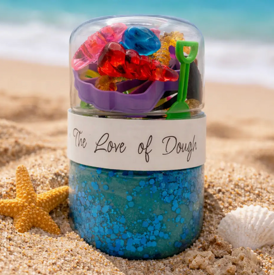 Beach Sensory Dough Double Jar
