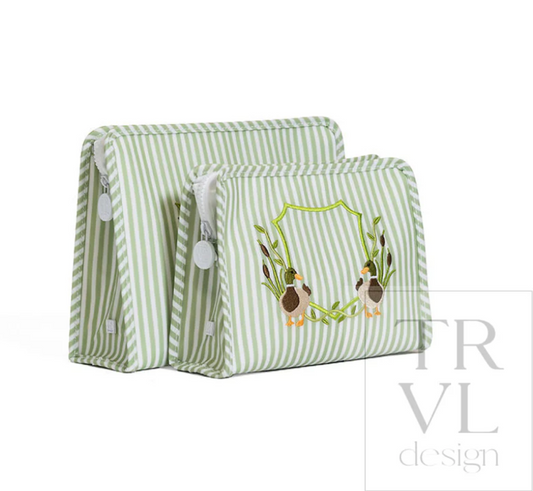 Roadie Zip Pouch, Sage Pimlico Duck