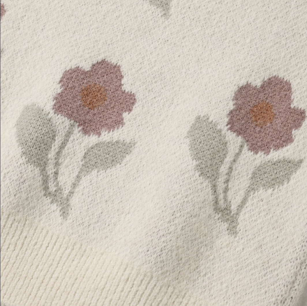Aspen Sweater, Ivory Flower