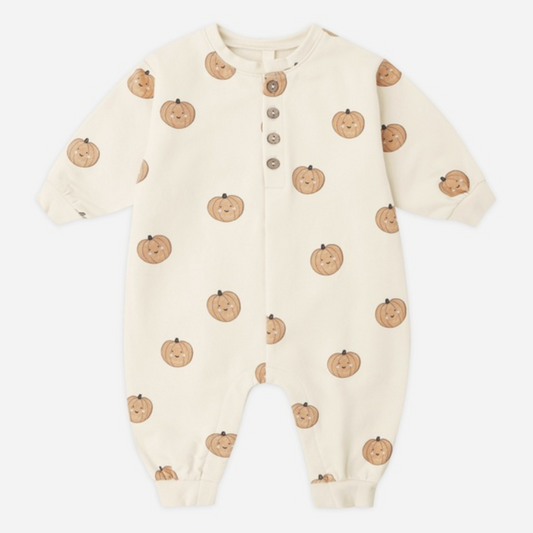 Relaxed Fleece Jumpsuit, Pumpkins