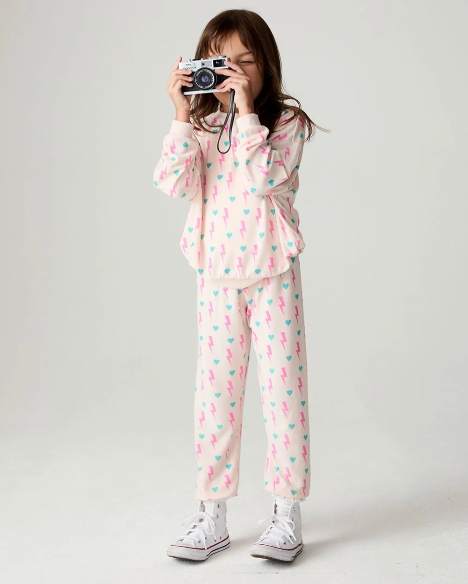 Bolt Hearts Pullover