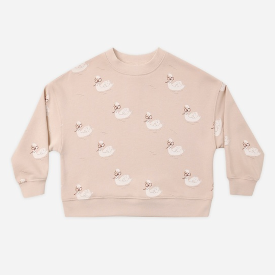 Boxy Pullover, Swans