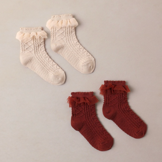 Ruffle Socks, Roby + Pearl