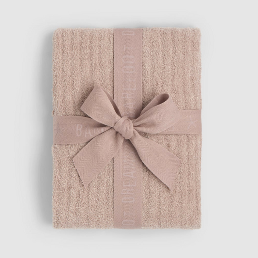 CozyChicLite Ribbed Baby Blanket, Faded Rose