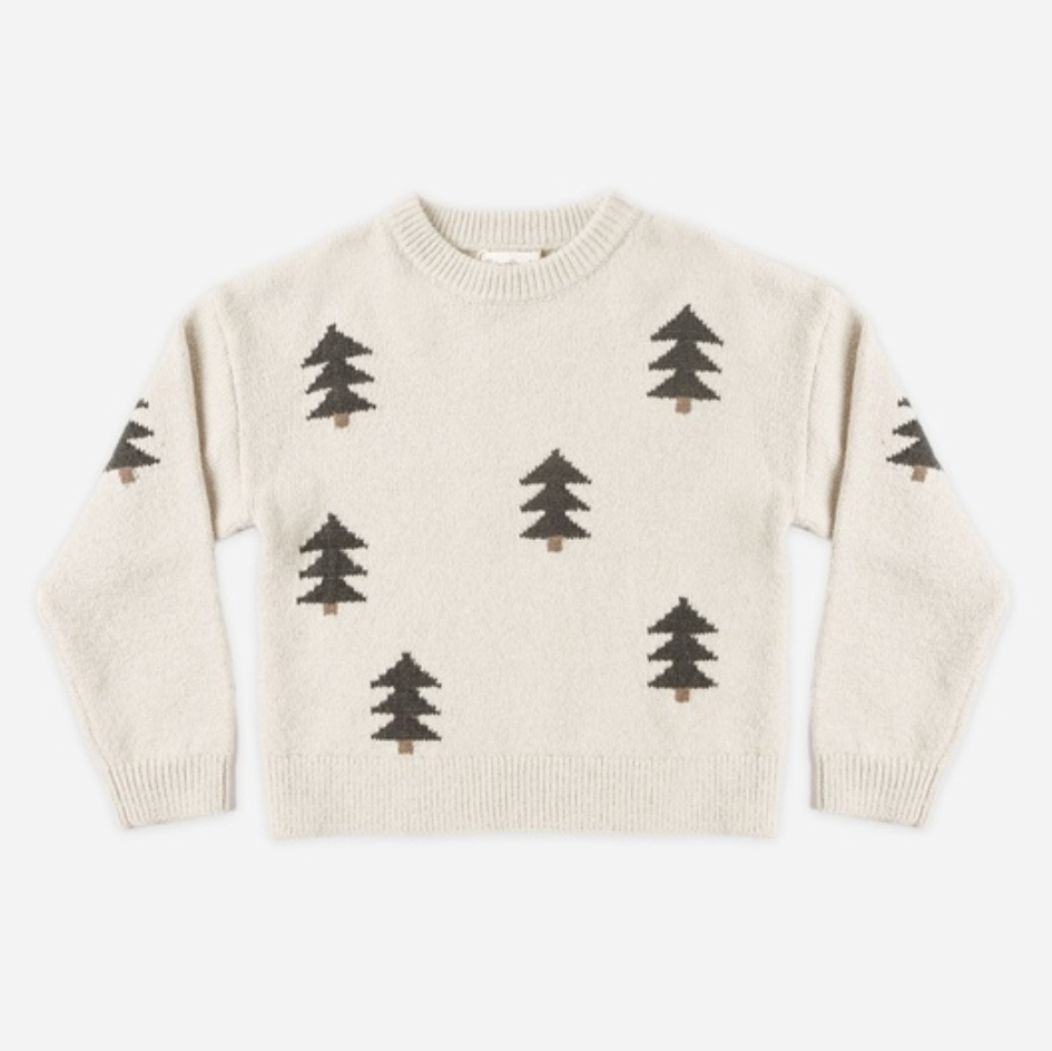 Aspen Sweater, Tree Jacquard