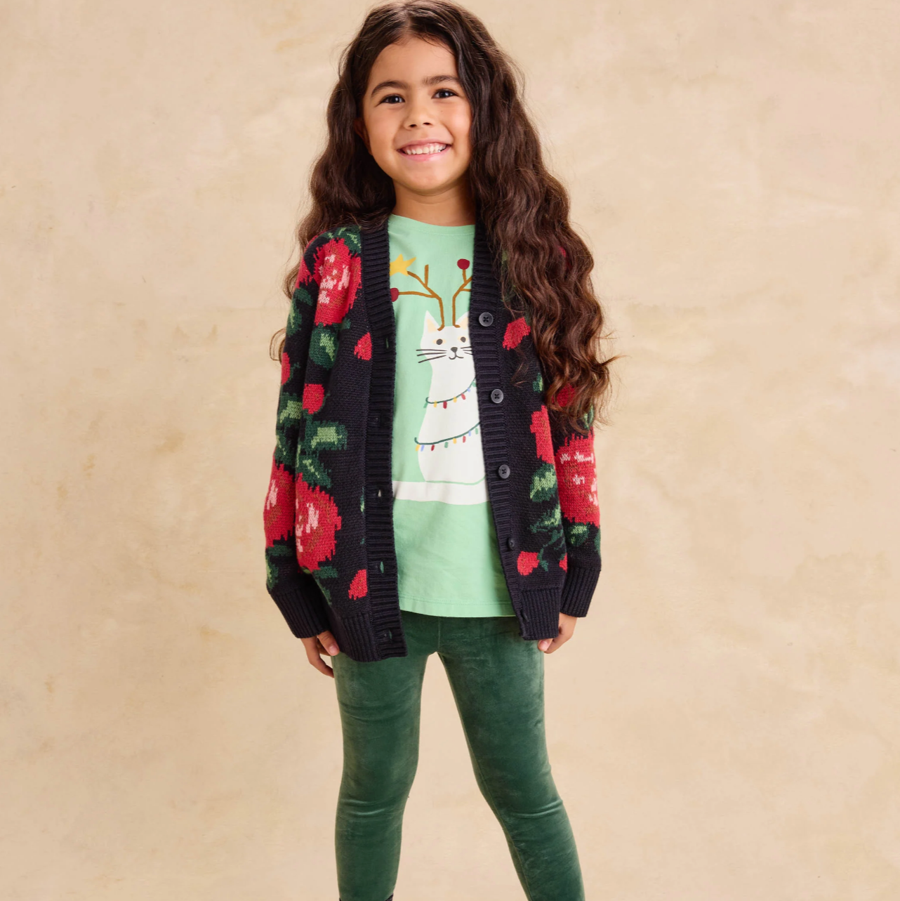English Rose Long Cardigan