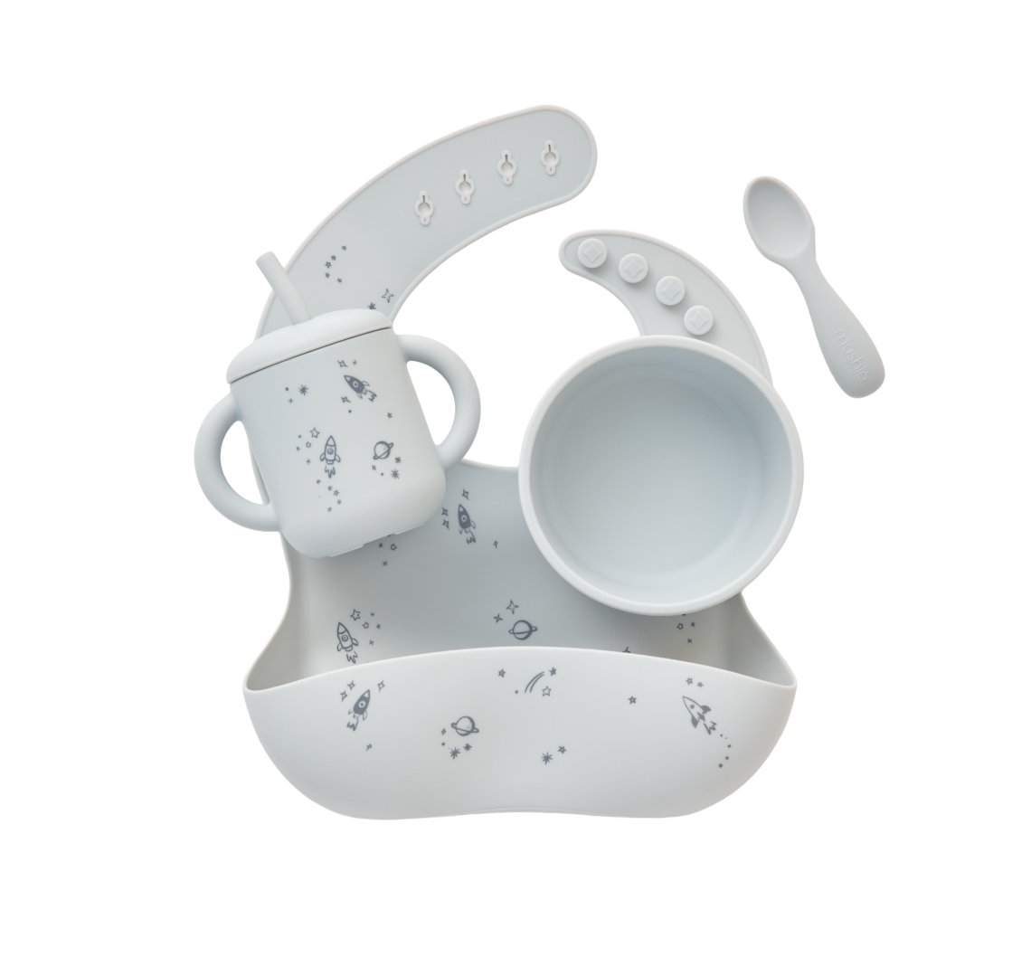 Mushie x QM Collab Feeding Kit, Space