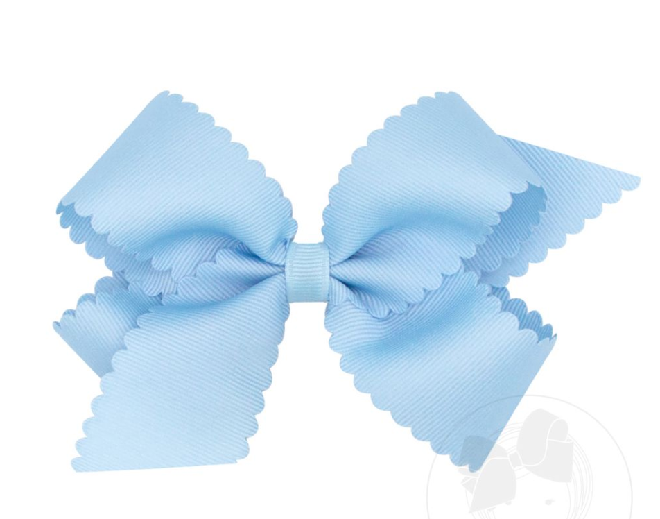 Medium Scalloped Bow (Assorted Colors!)