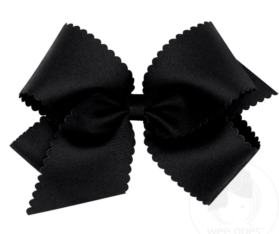 King Scalloped Bow (Assorted colors!) - Magpies Paducah