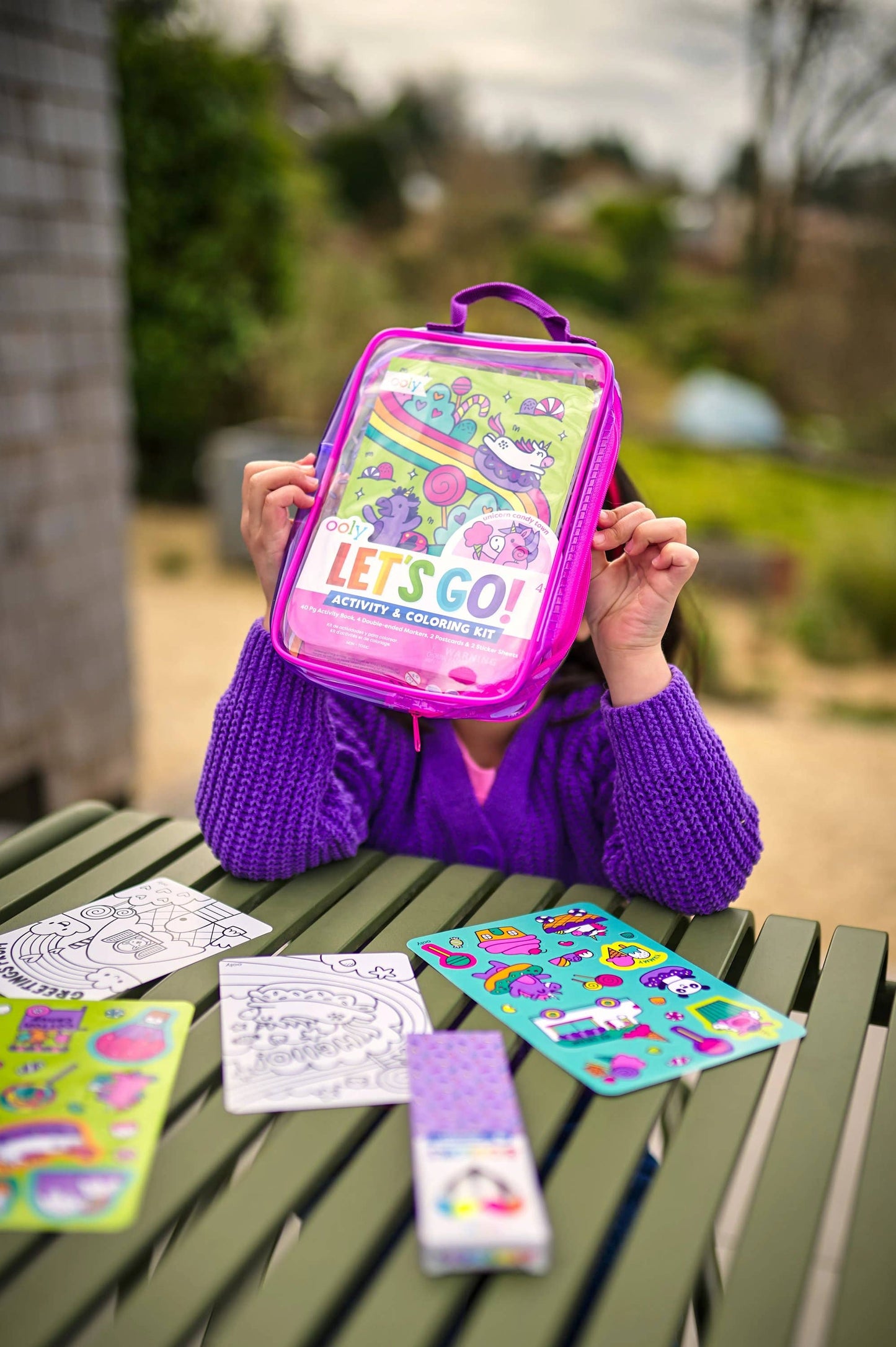 Let's Go!: Activity & Coloring Kit, Unicorn Candy Town - Magpies Paducah
