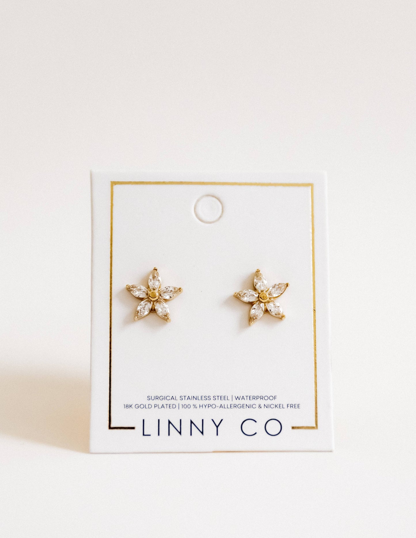 Screwback Stud Earrings - Lily