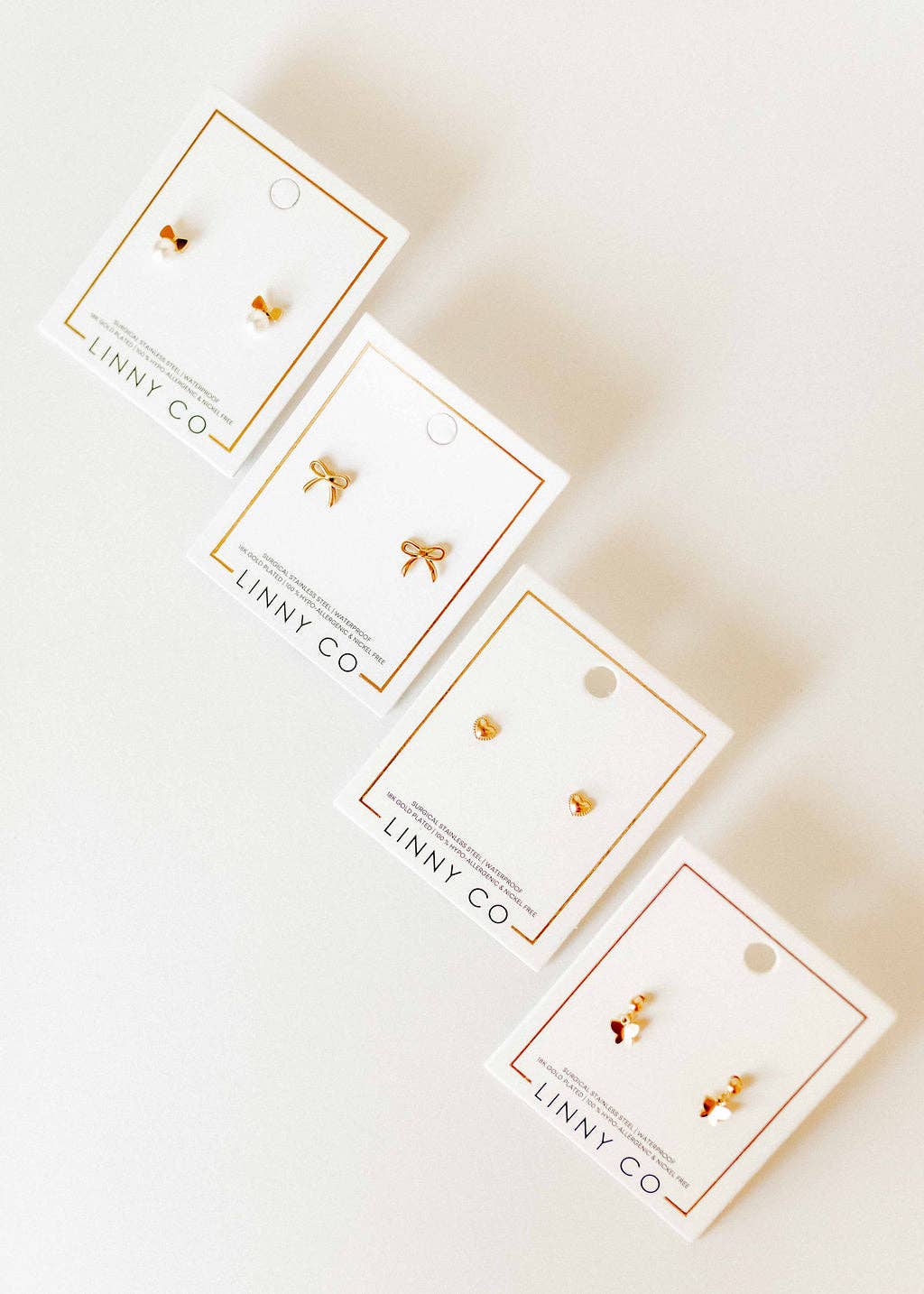 Screwback Stud Earrings - Heidi Pearl Bow - Magpies Paducah