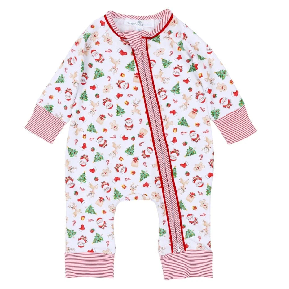 Christmas Magic Print Playsuit - Magpies Paducah