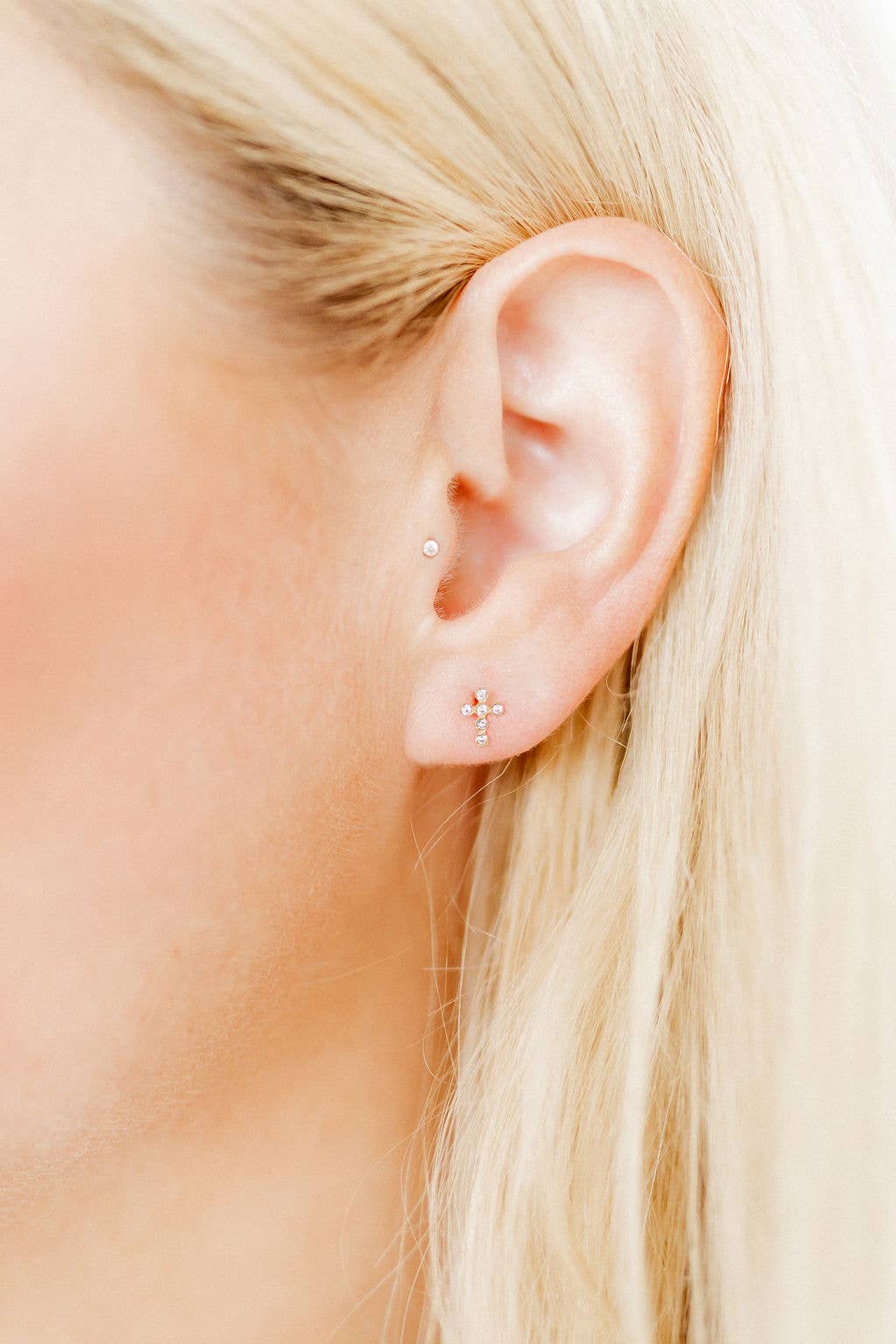 Screwback Stud Earrings - Clara Cross - Magpies Paducah