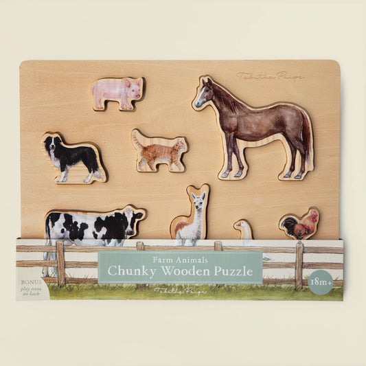 Farm Animals Wooden Puzzle: A Tabitha Paige Puzzle