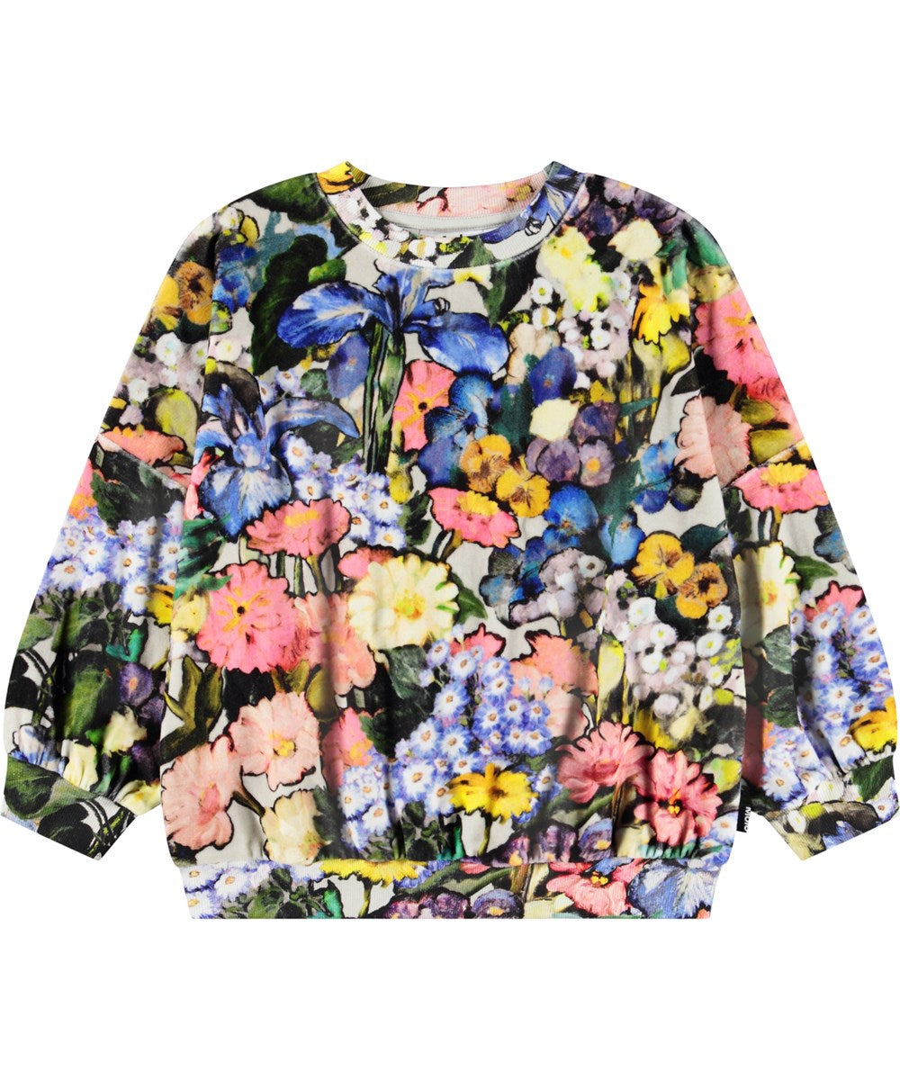 Marika Crewneck, Floral Impression - Magpies Paducah