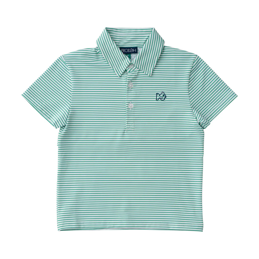 Pro Performance Polo, Simply Green Stripe