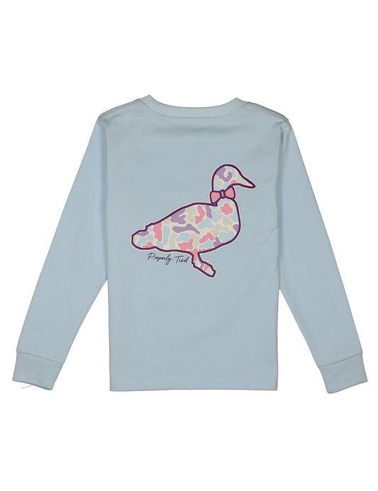 Long Sleeve Tee, Cotton Candy Camo Logo