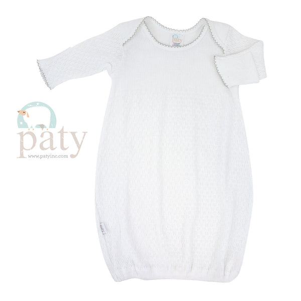 White Day Gown (Assorted Trim Colors!) - Magpies Paducah