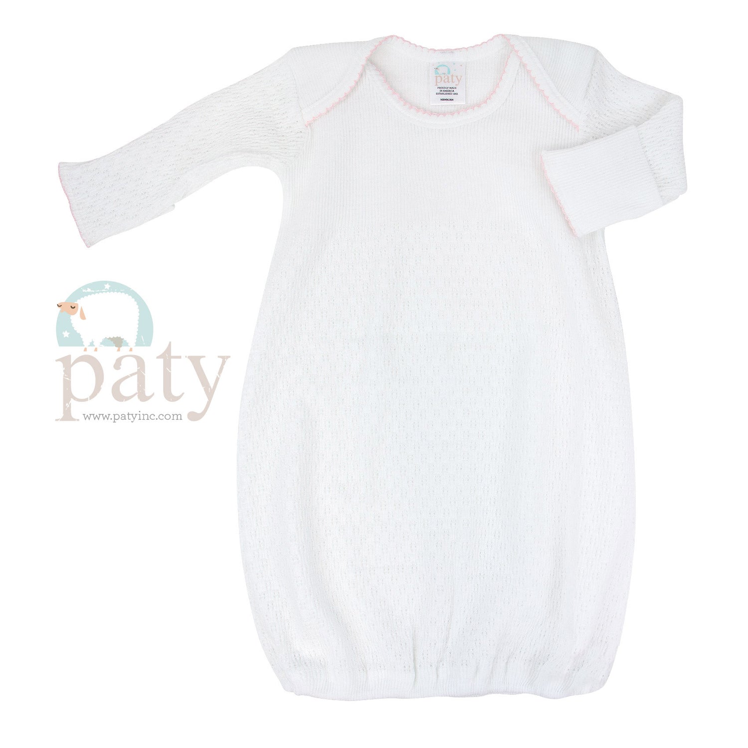 White Day Gown (Assorted Trim Colors!) - Magpies Paducah