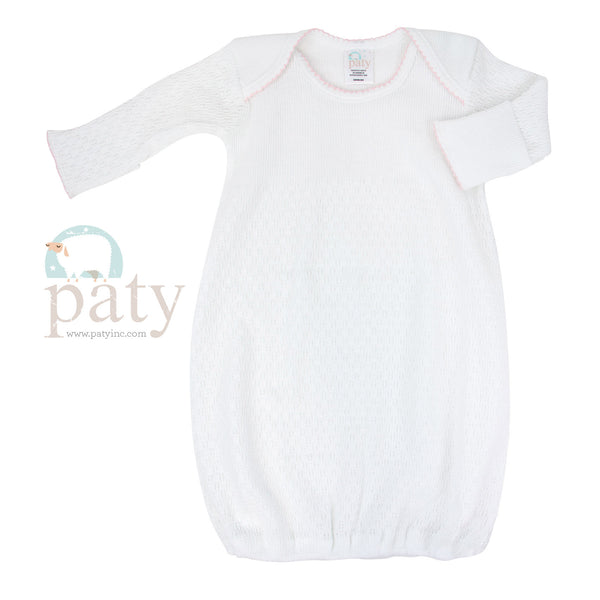 White Day Gown (Assorted Trim Colors!) - Magpies Paducah