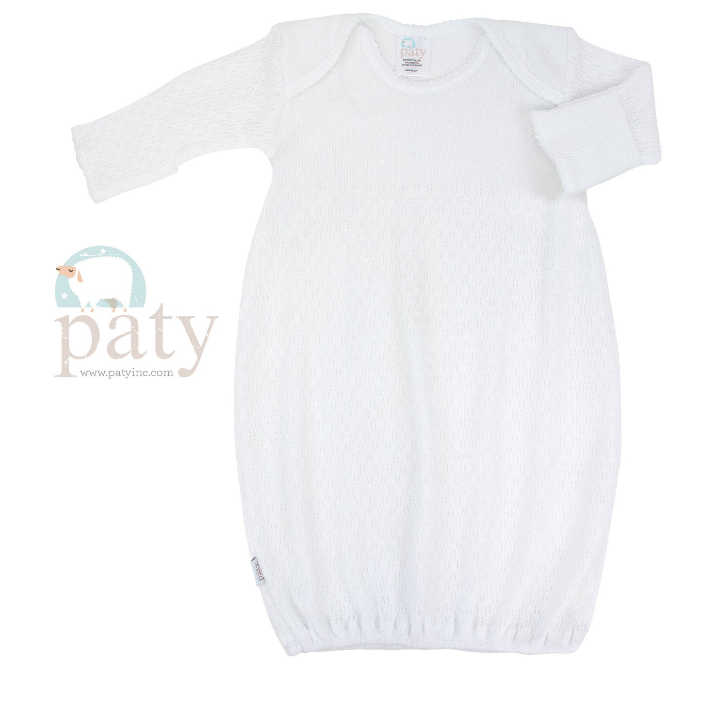 White Day Gown (Assorted Trim Colors!) - Magpies Paducah
