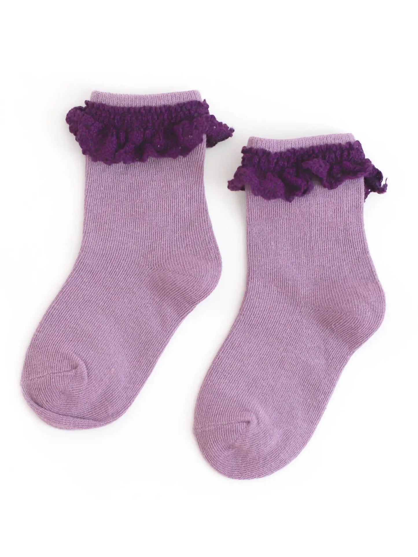Grape Soda Lace Midi Socks - Magpies Paducah